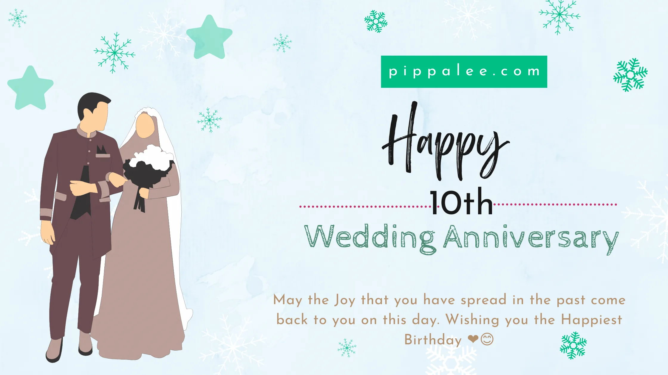 10th Wedding Anniversary - Wishes & Messages