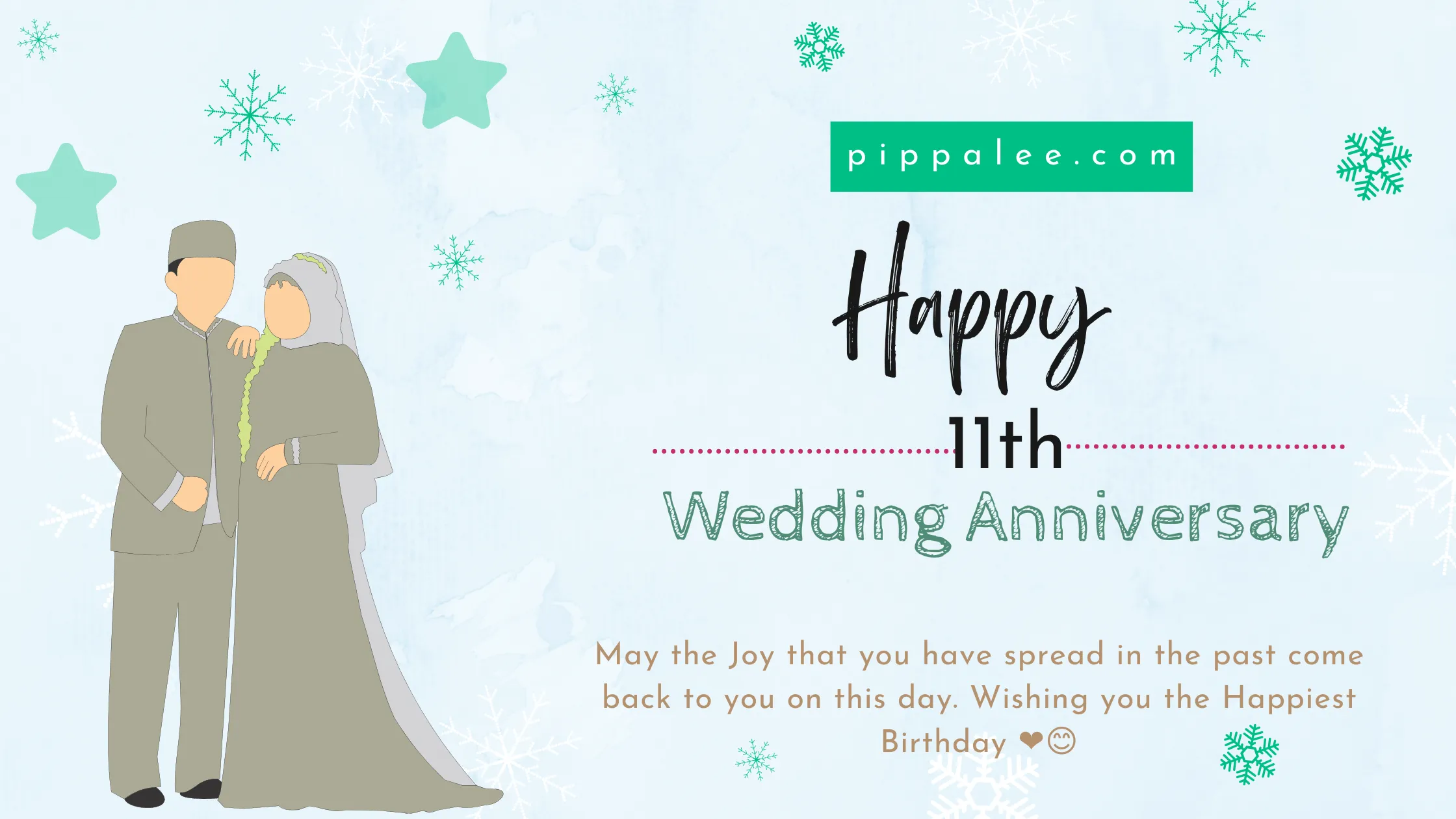 11th Wedding Anniversary - Wishes & Messages