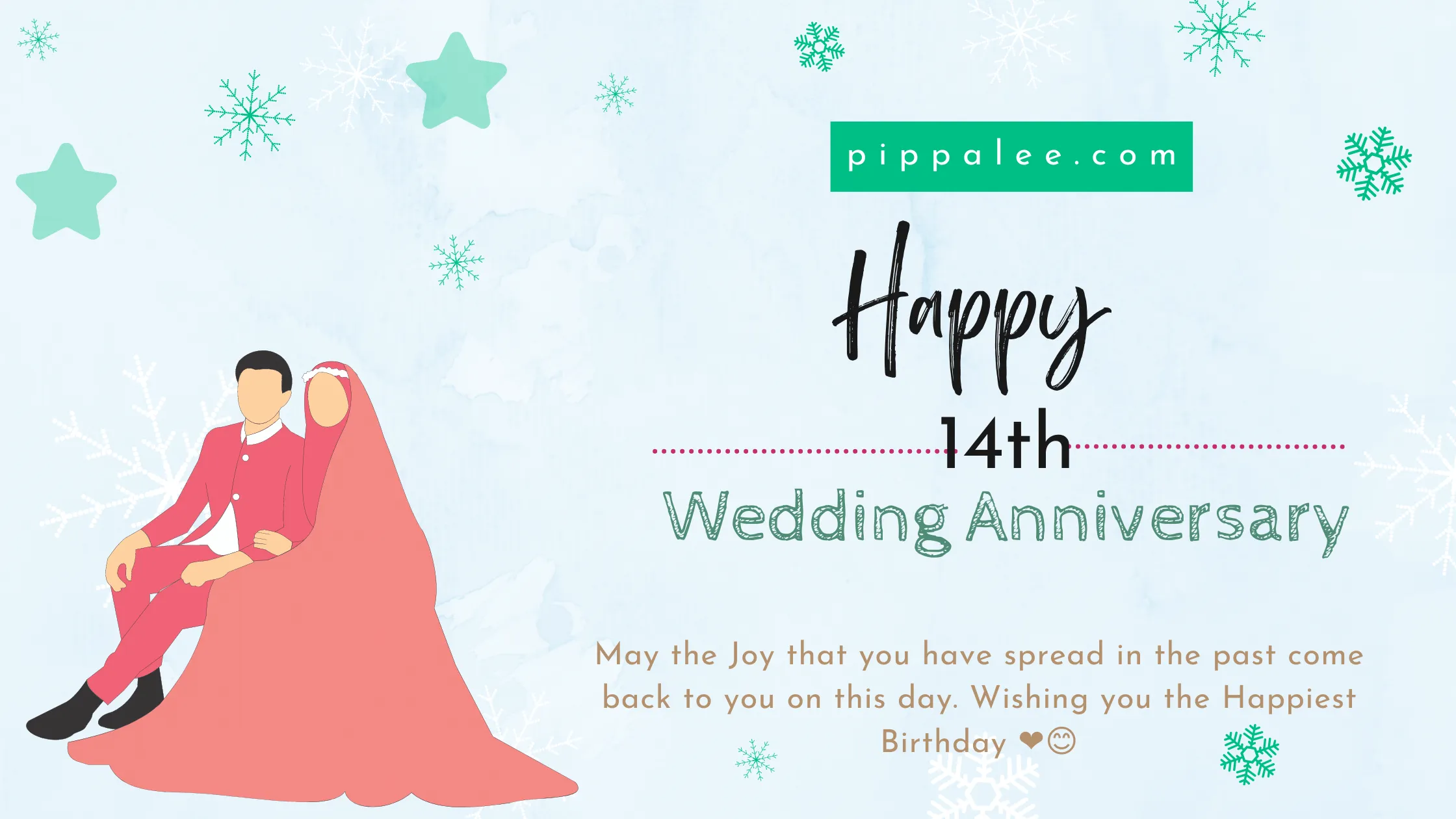 14th Wedding Anniversary - Wishes & Messages