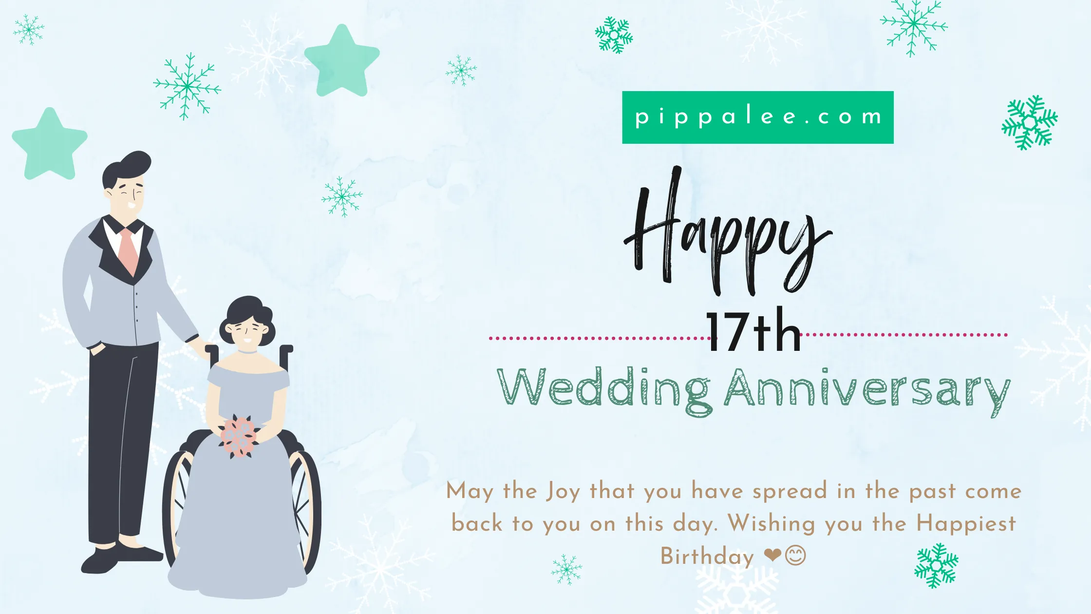 17th Wedding Anniversary - Wishes & Messages