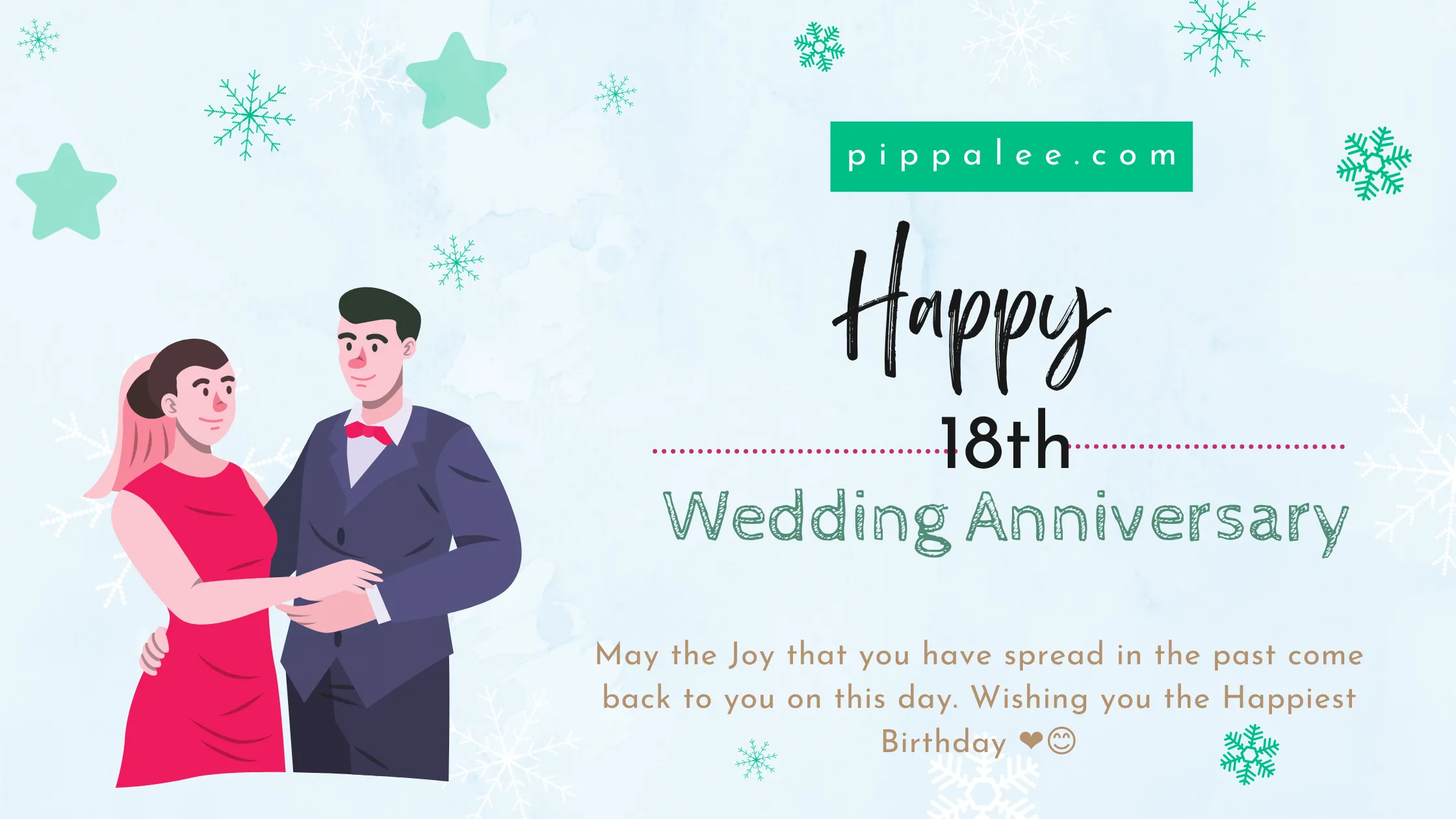 18th Wedding Anniversary - Wishes & Messages