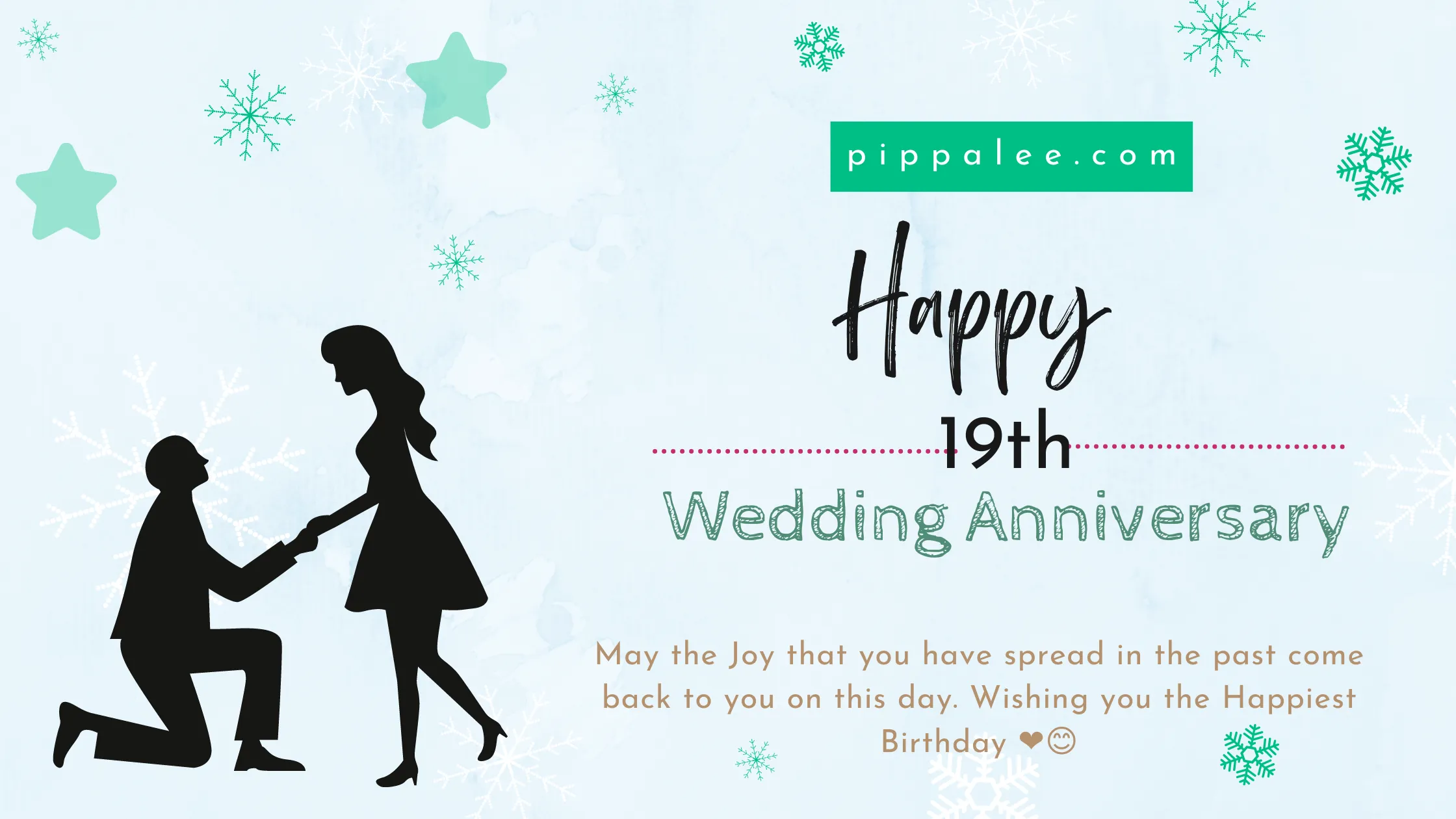 19th Wedding Anniversary - Wishes & Messages
