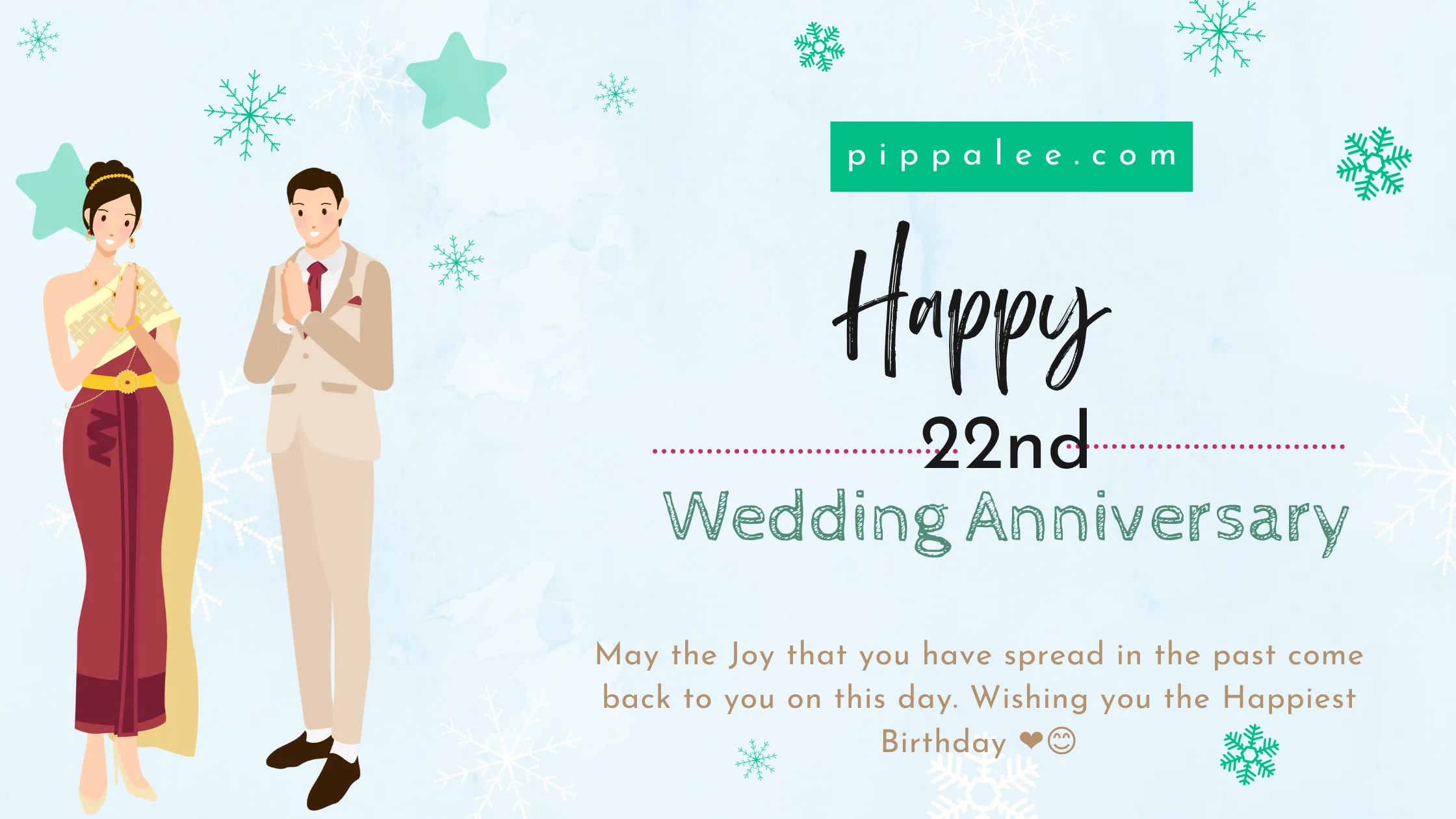 22nd Wedding Anniversary - Wishes & Messages