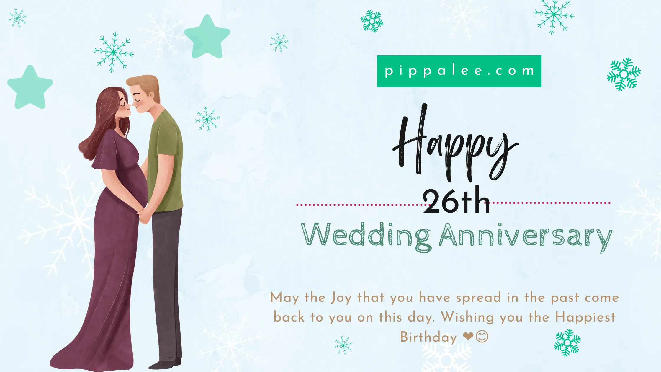 26th Wedding Anniversary - Wishes & Messages