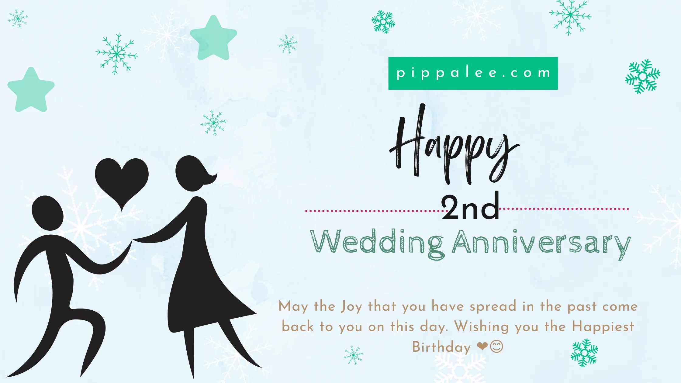 2nd Wedding Anniversary - Wishes & Messages