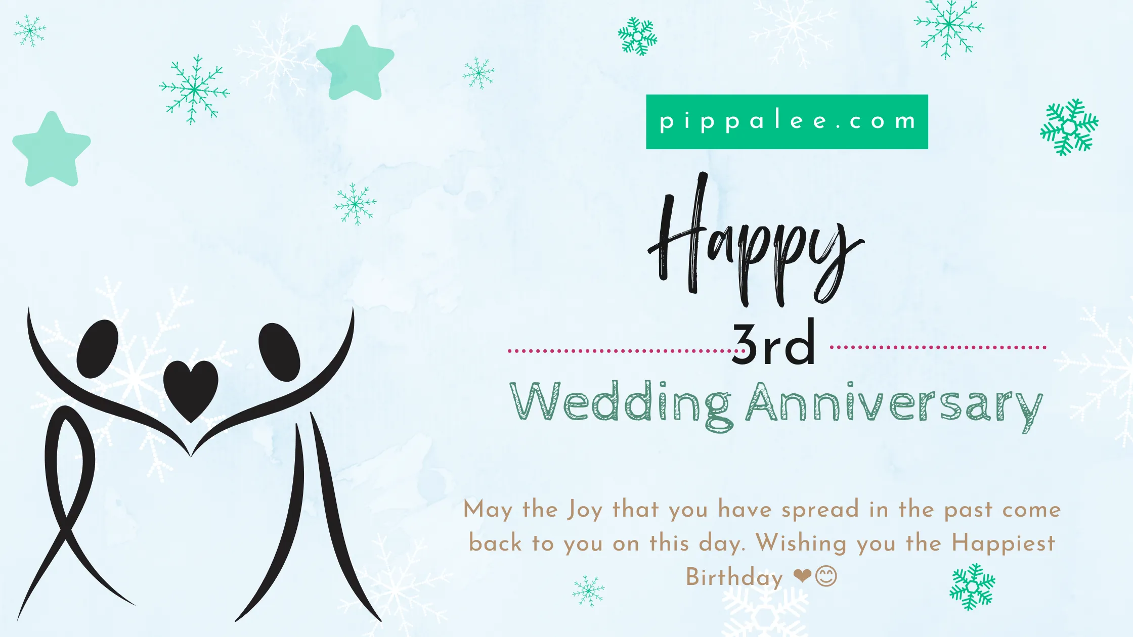 3rd Wedding Anniversary - Wishes & Messages