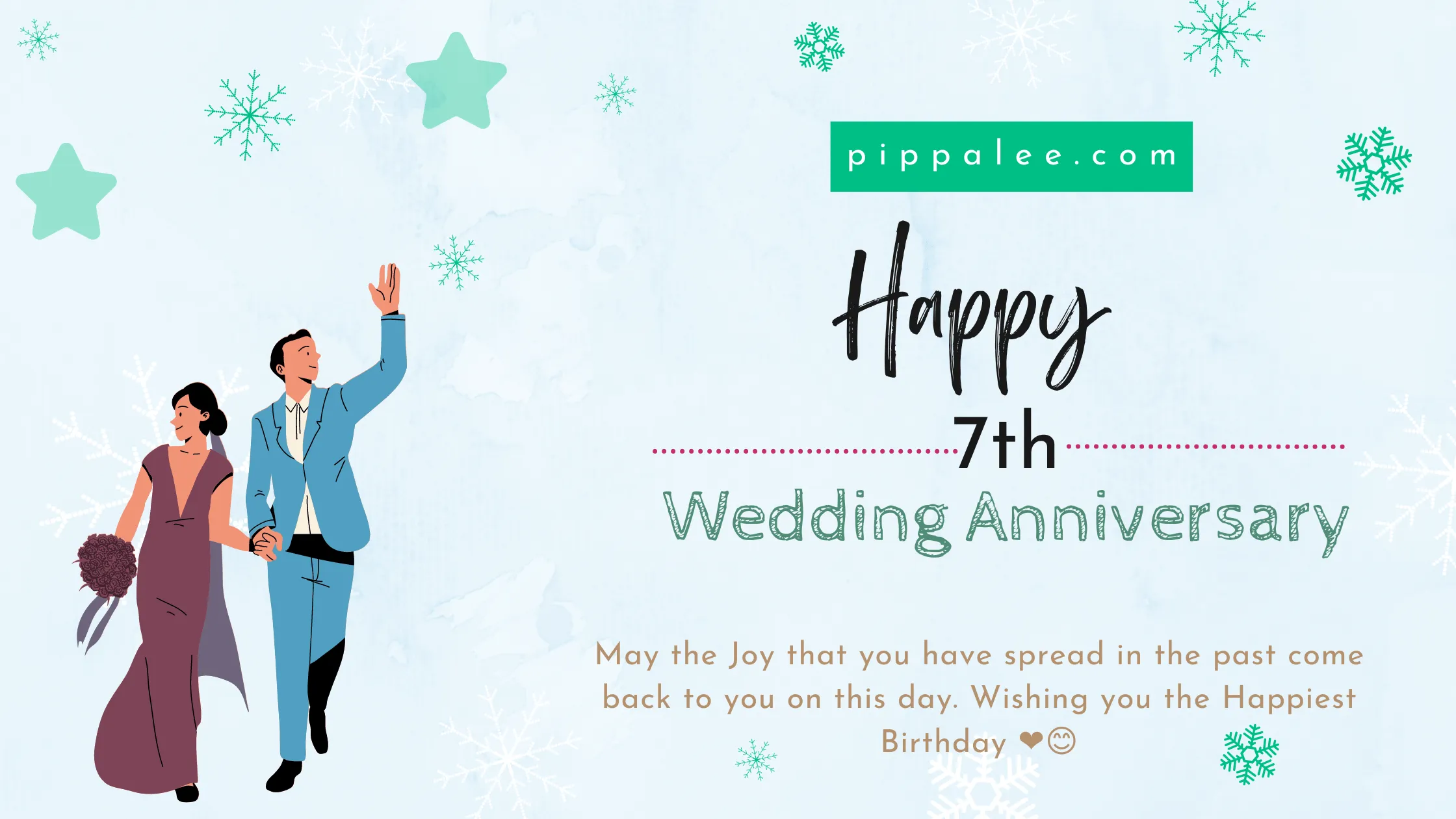 7th Wedding Anniversary - Wishes & Messages
