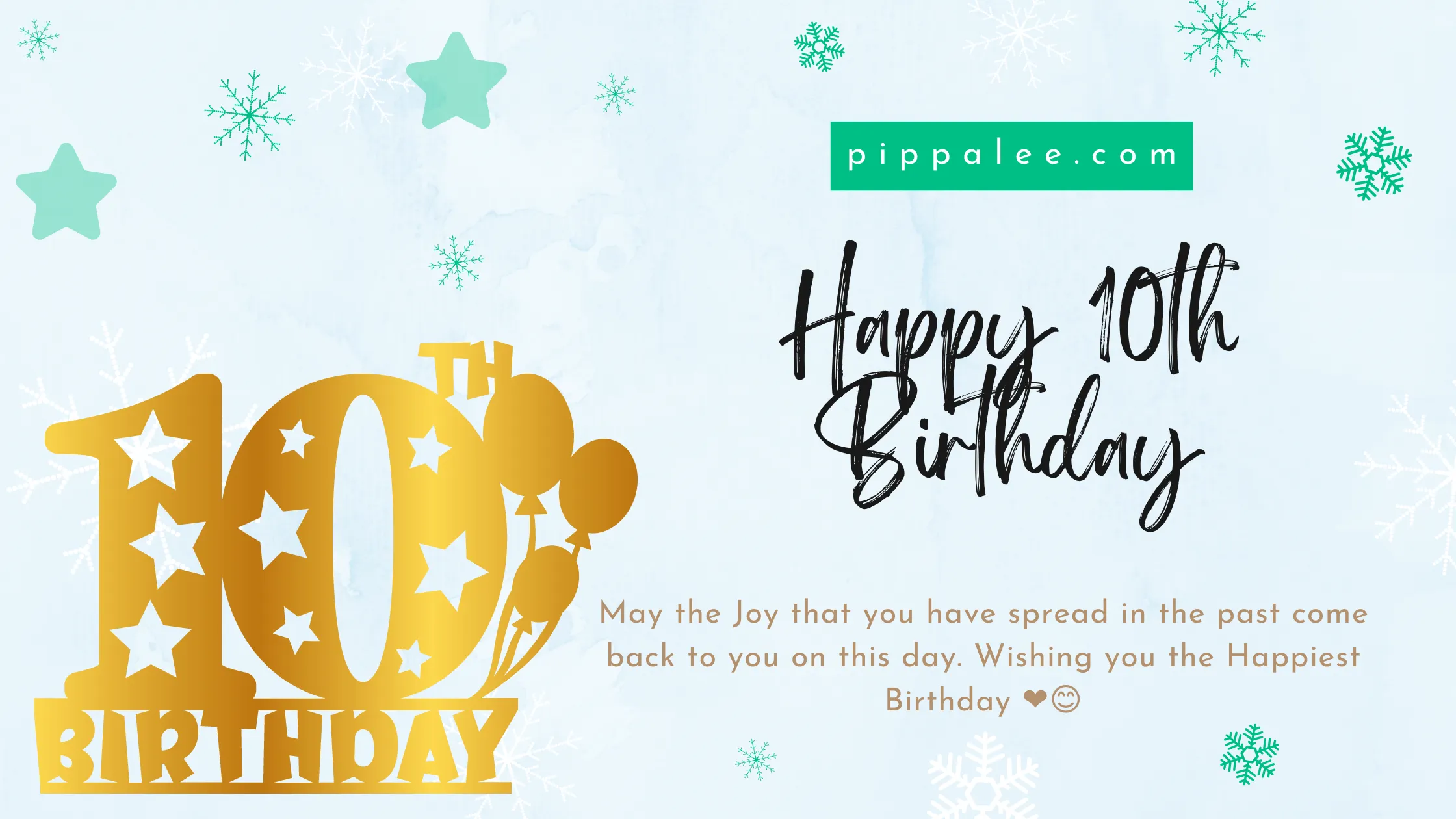 Happy 10th Birthday - Wishes & Messages