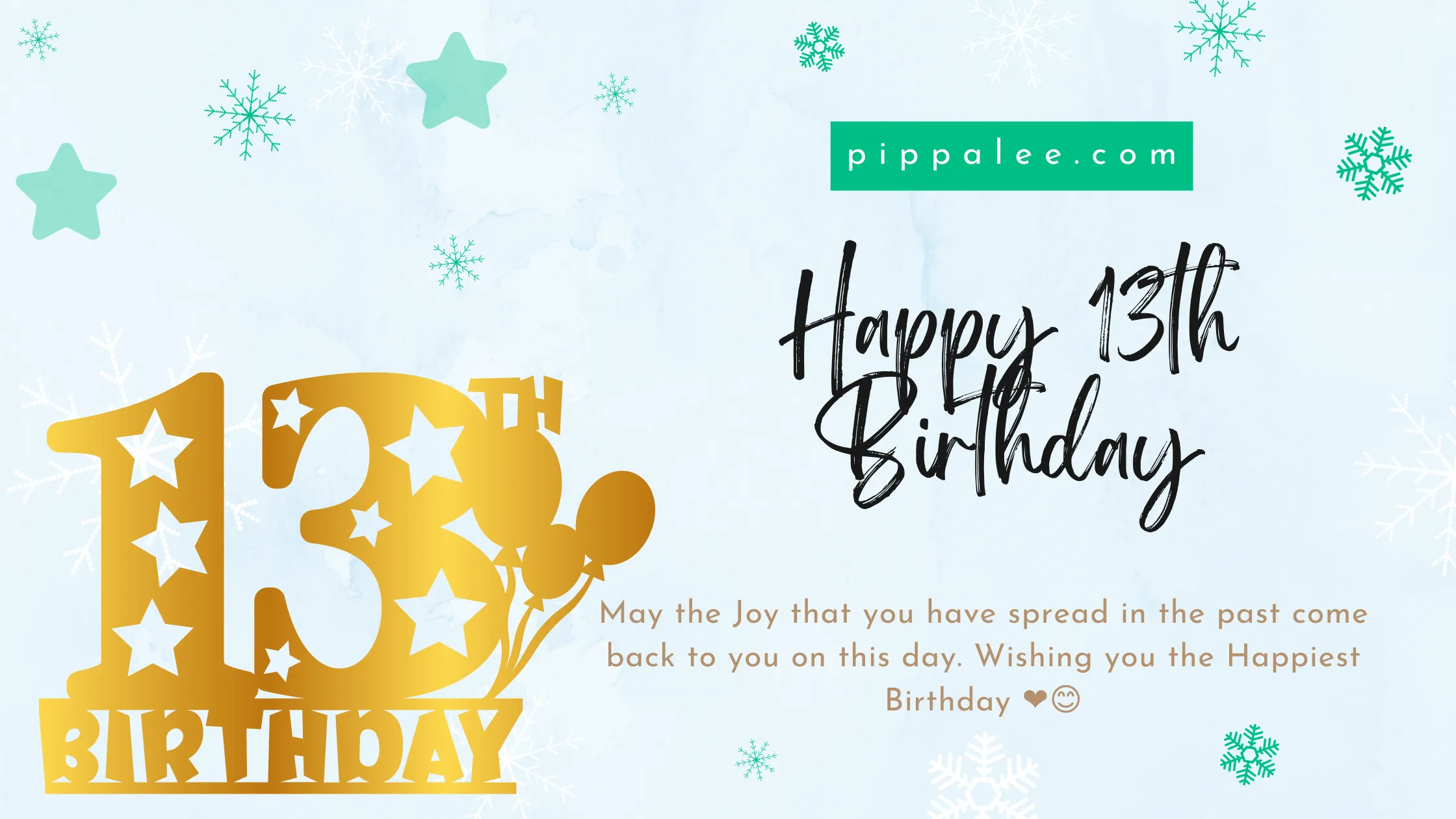 Happy 13th Birthday - Wishes & Messages