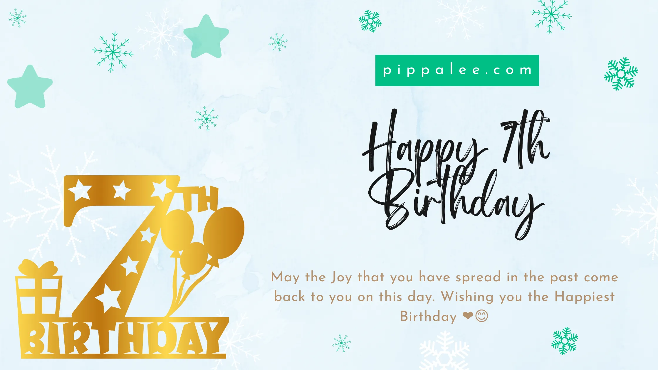 Happy 7th Birthday - Wishes & Messages