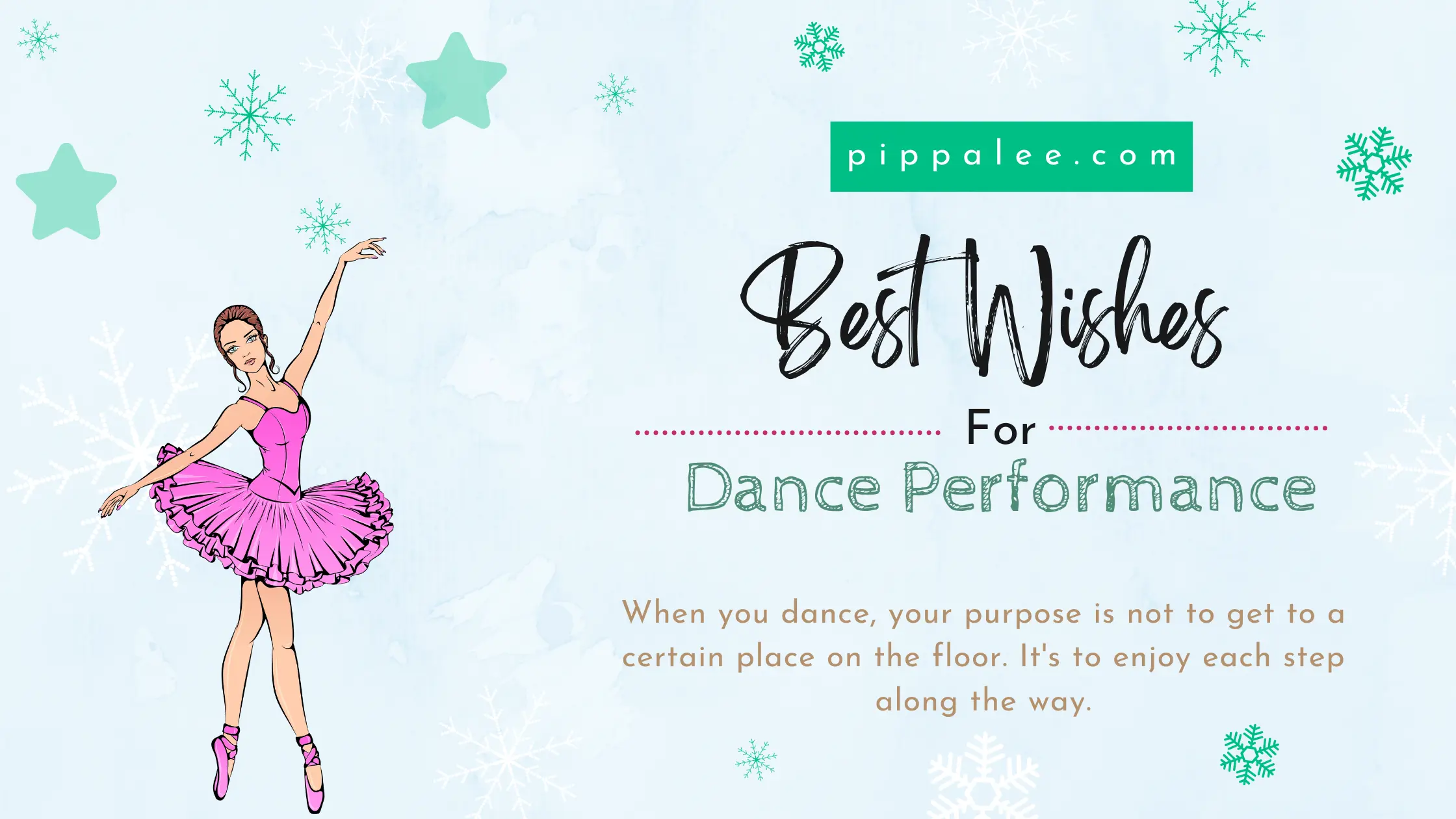 A Special Message - Best Wishes for Your Important Dance Performance