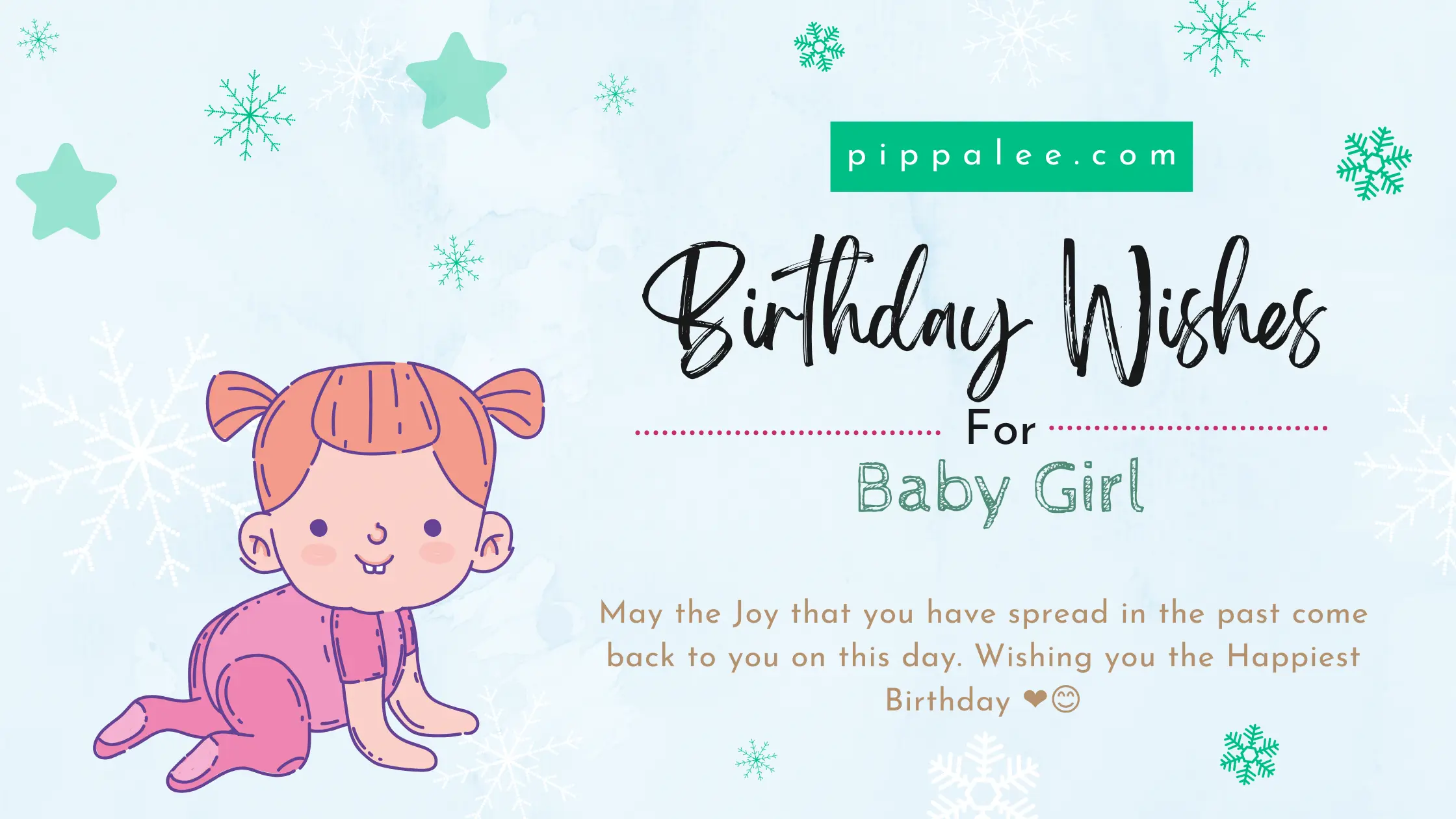 Birthday Wishes For Baby Girl - Wishes And Messages