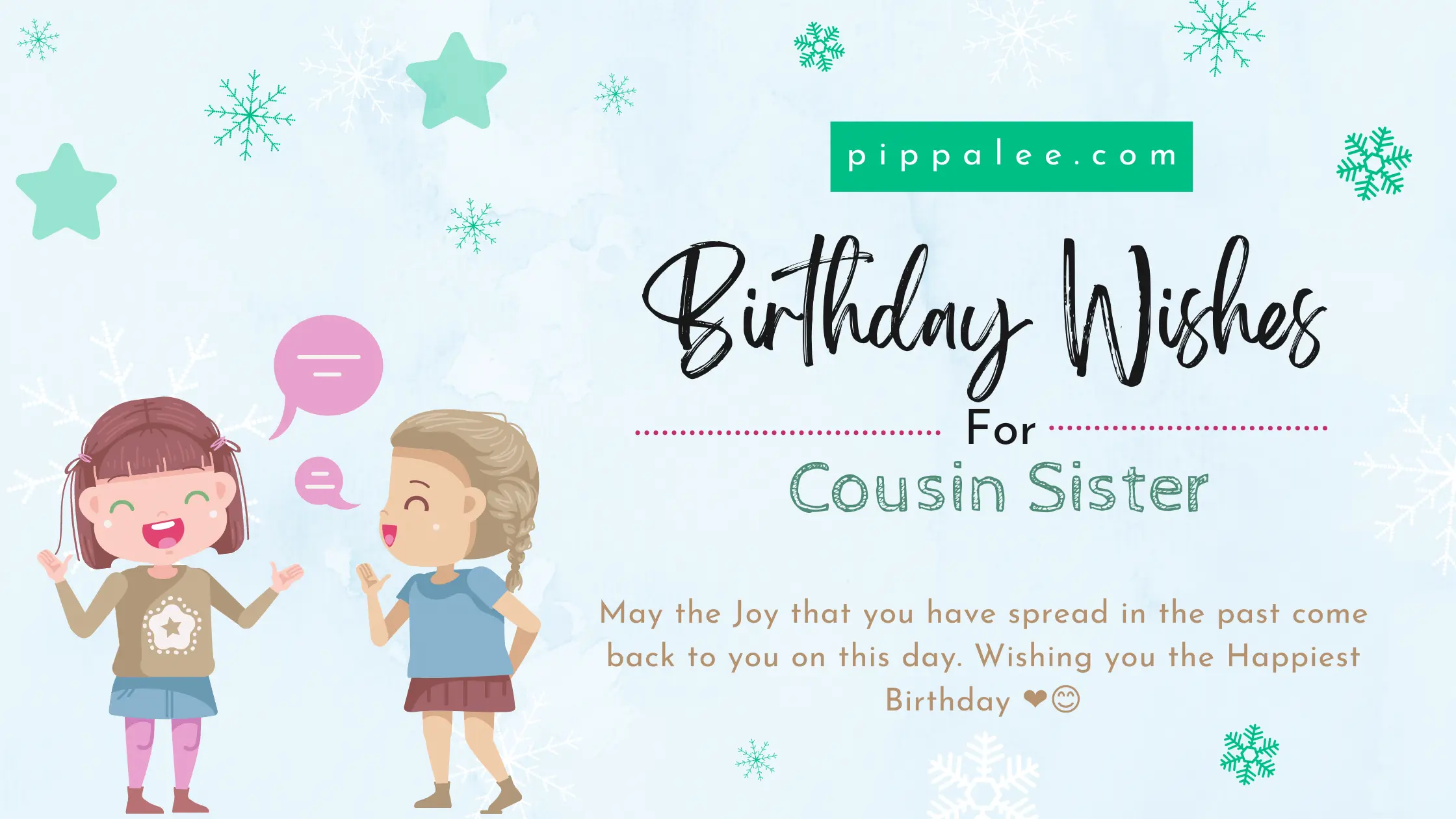 Birthday Wishes For Cousin Sister - Warm Wishes