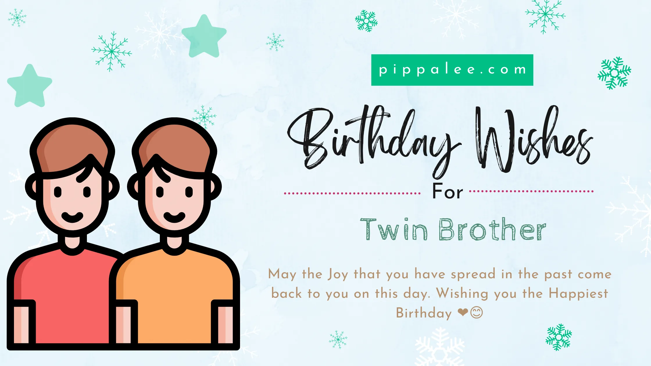 Birthday Wishes For Twin Brother - Wishes & Messages