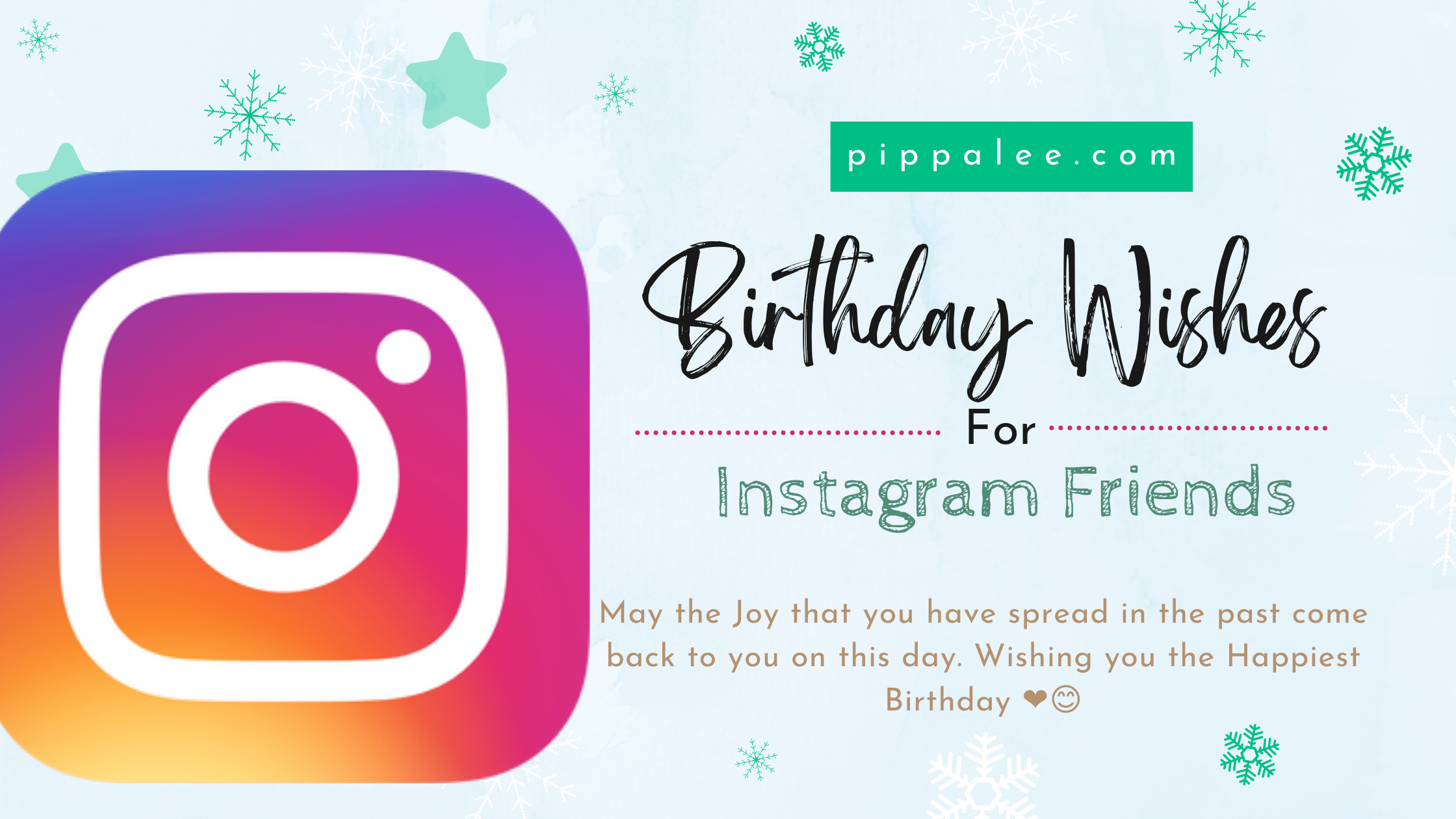Birthday Wishes For Instagram Friends - Wishes & Messages