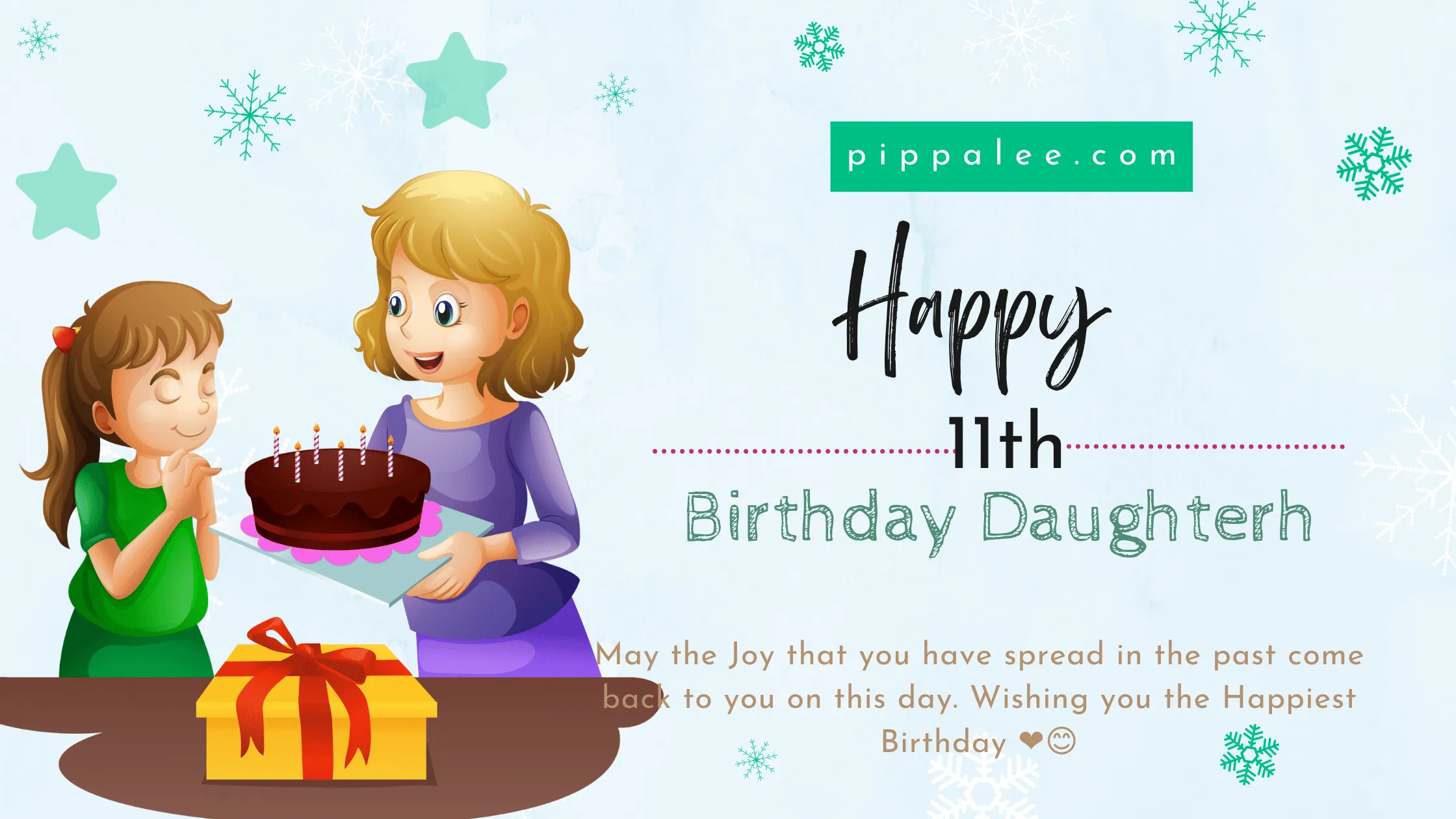 Happy 11th Birthday Daughter - Wishes & Messages