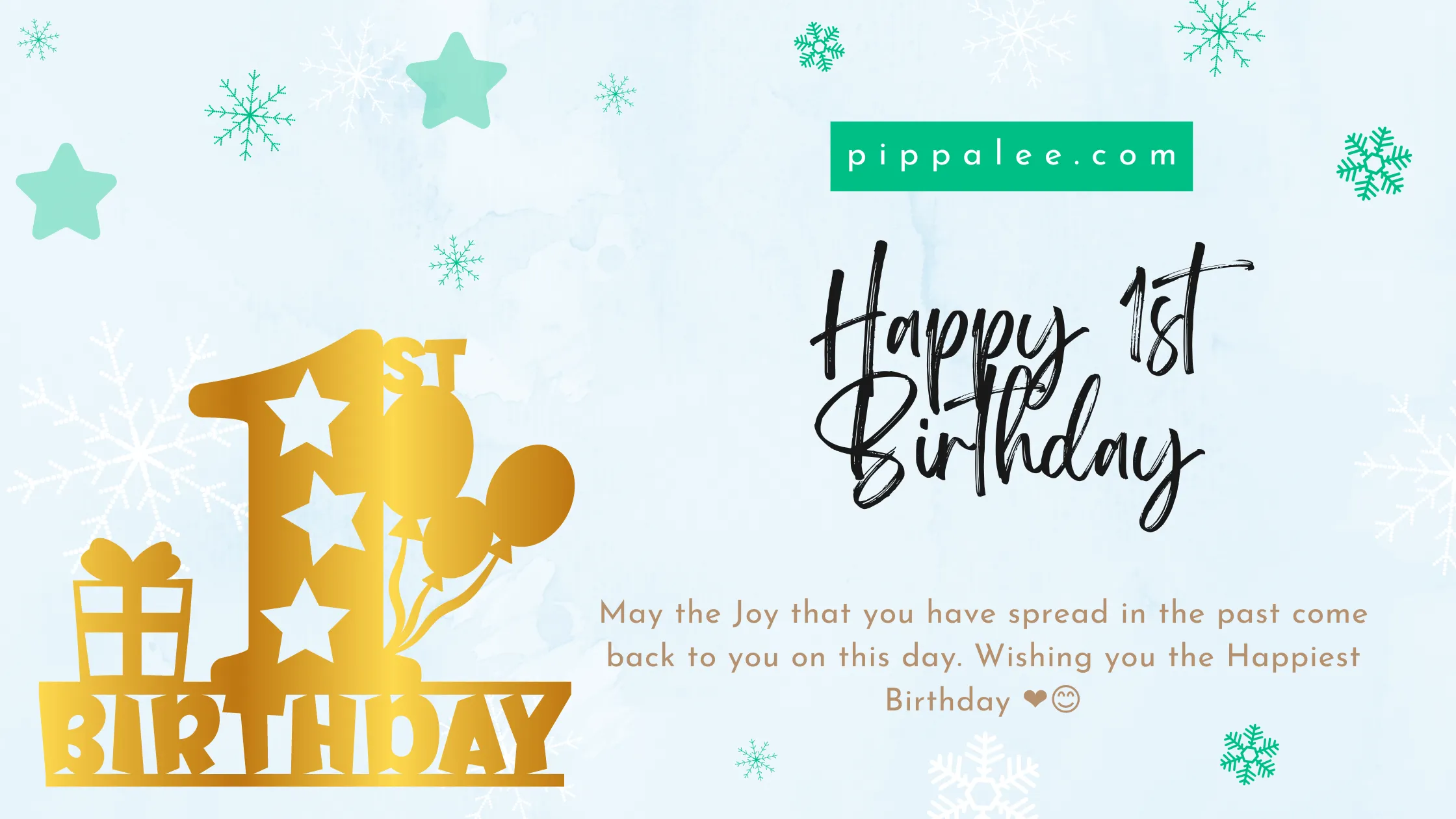 Happy 1st Birthday - Wishes & Messages