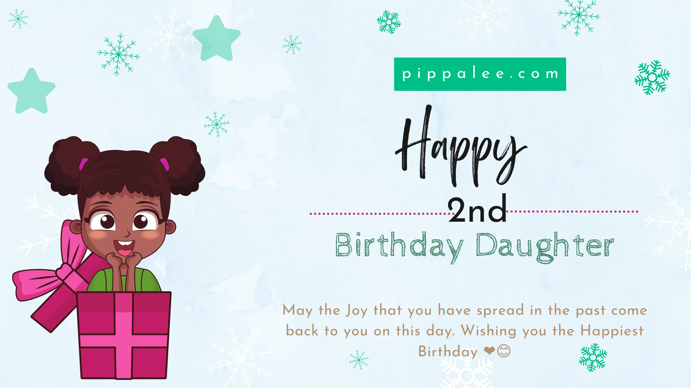 Happy 2nd Birthday Daughter - Wishes & Messages