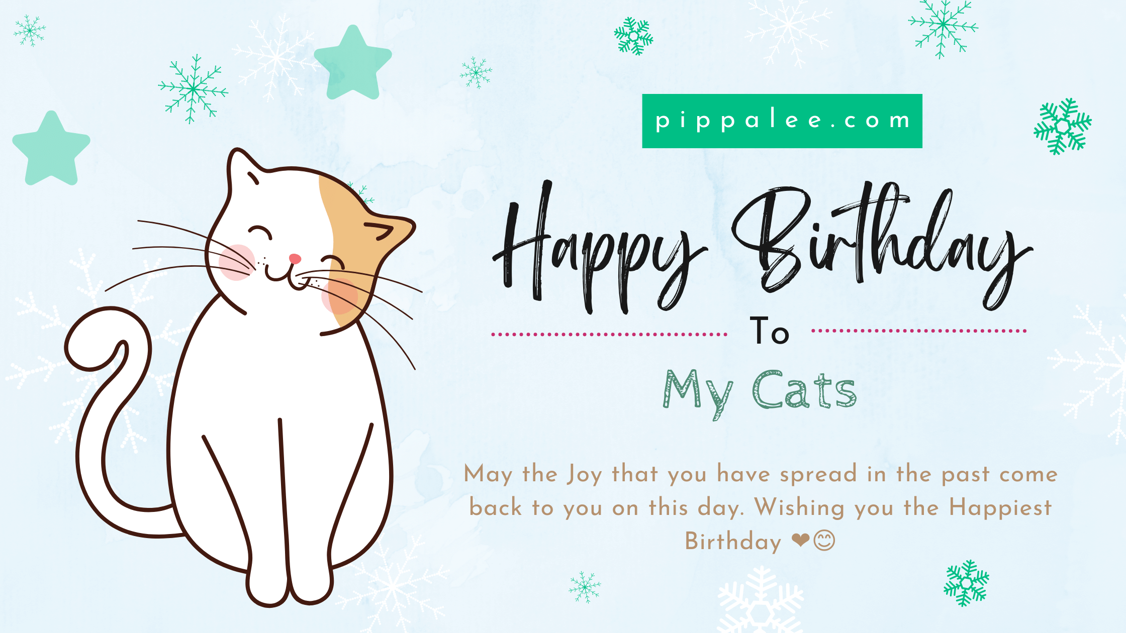 Happy Birthday To My Cats - Wishes & Messages