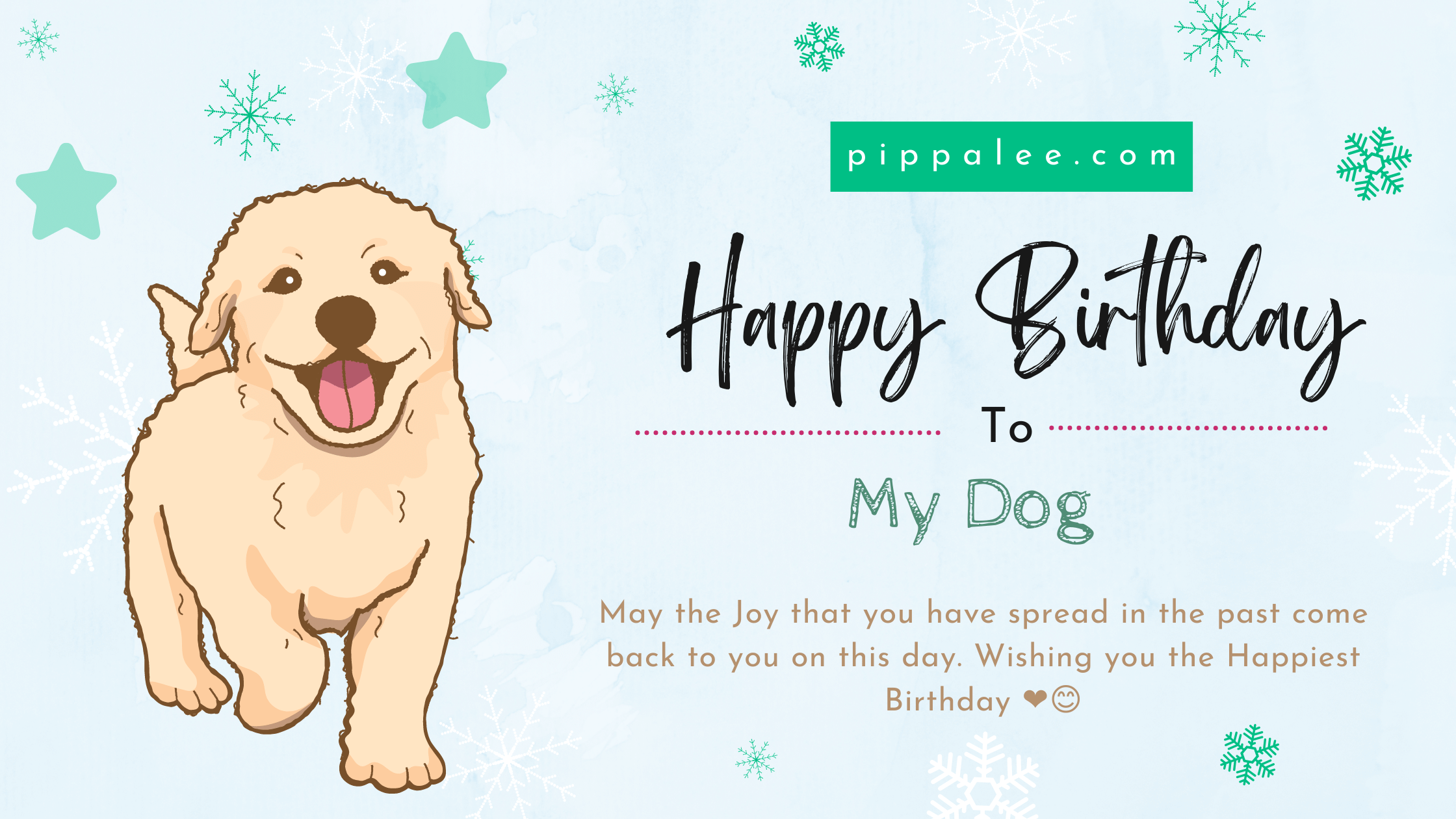 Happy Birthday To My Dog - Wishes & Messages