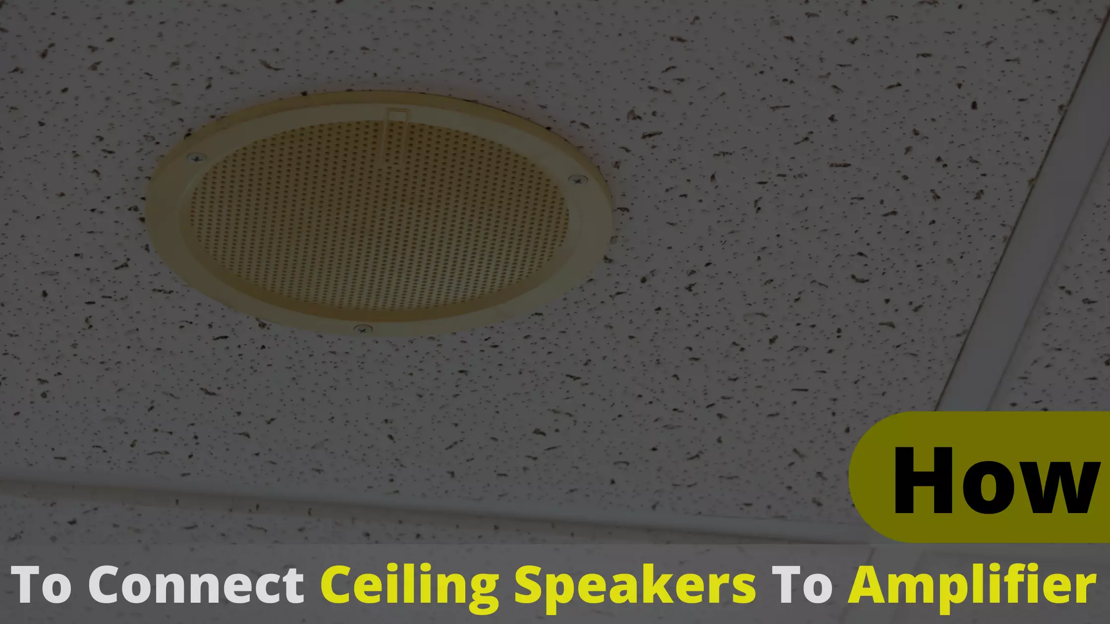 How to Connect Ceiling Speakers to Amplifier? The Ultimate Guide