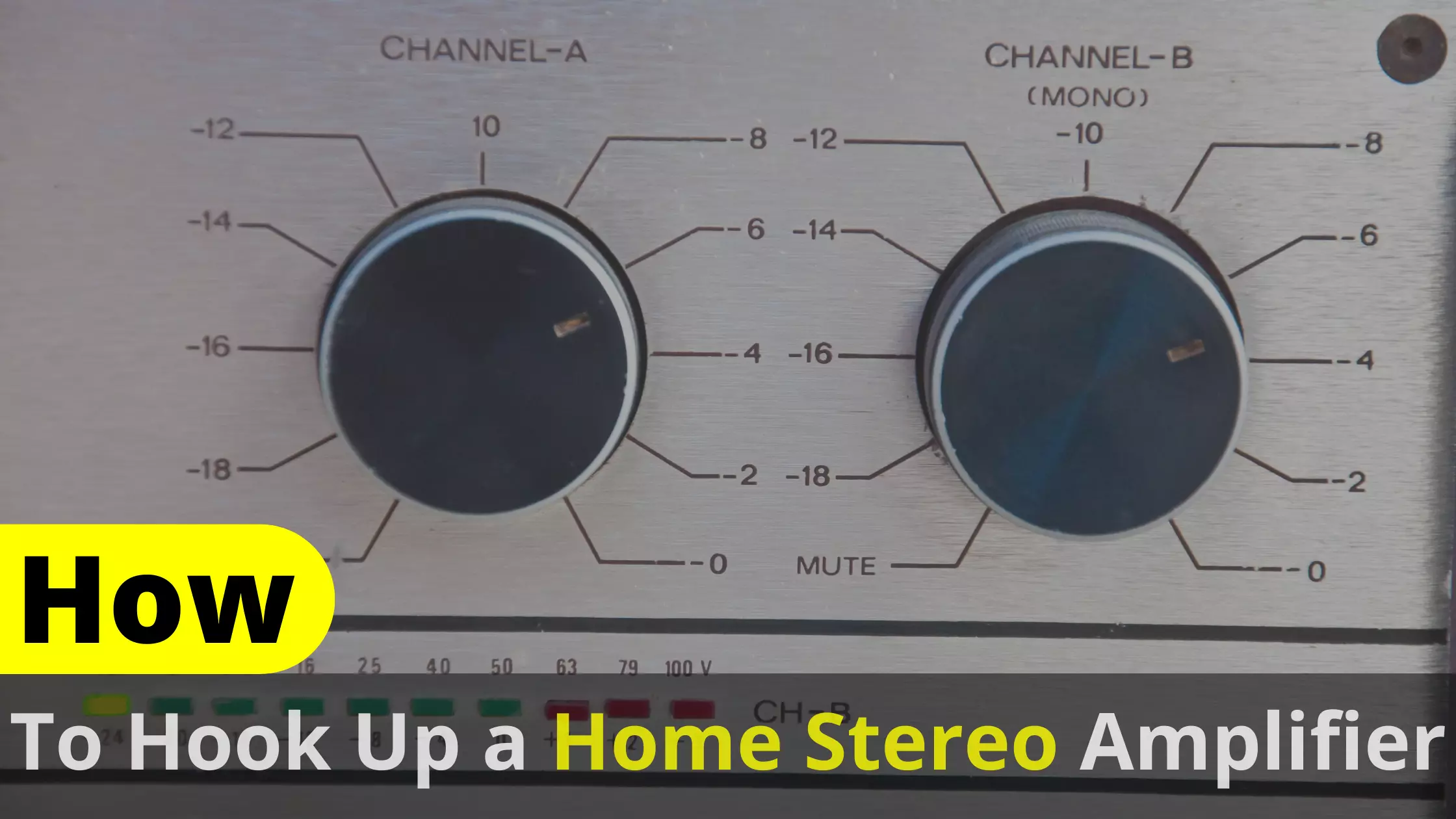 How To Hook Up A Home Stereo Amplifier?