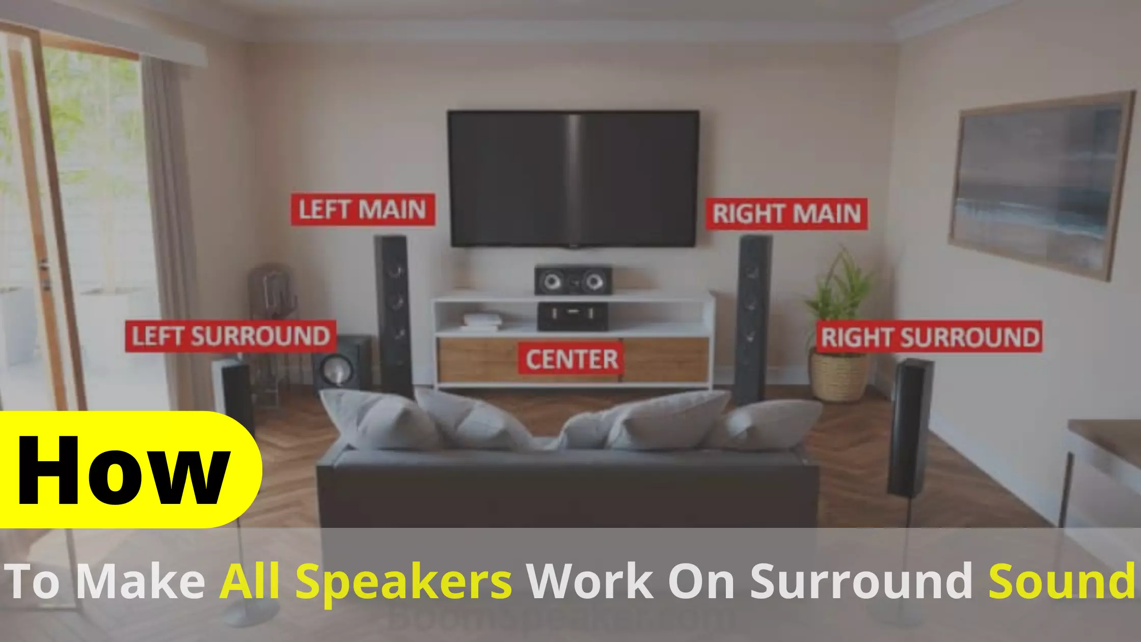 How To Make All Speakers Work On Surround Sound?