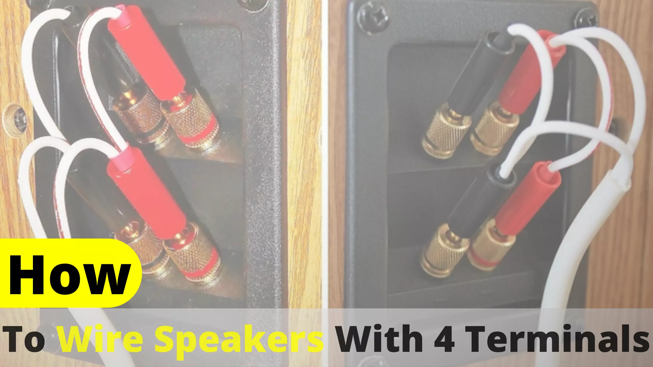 How to wire speakers with 4 terminals - Latest Guide 2022